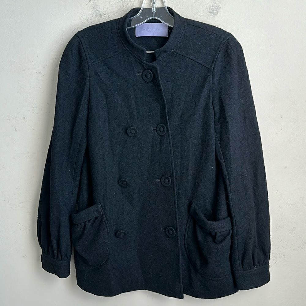 Vera Wang Lavender Collection Black Wool Jacket 4/38